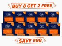 Buy 8 packs salmon portions (200g) get 2 packs free