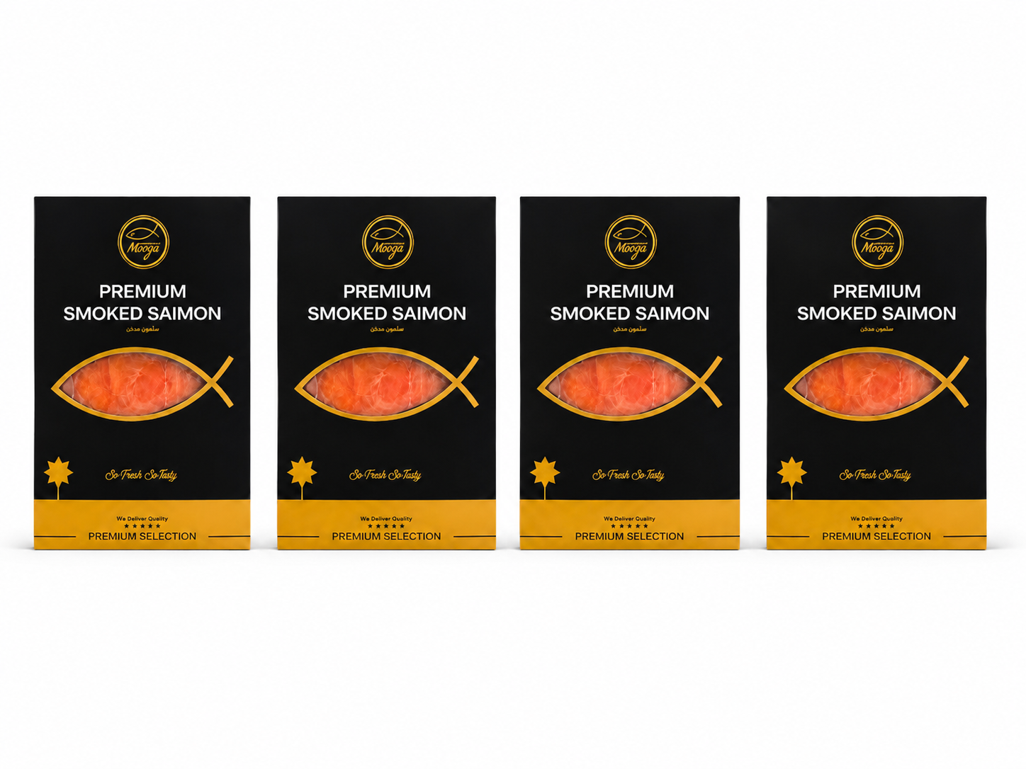 Premium Salmon Trimmings — 1kg 4 packs * 250g