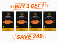 Premium Salmon Trimmings — Buy 3, Get 1 FREE