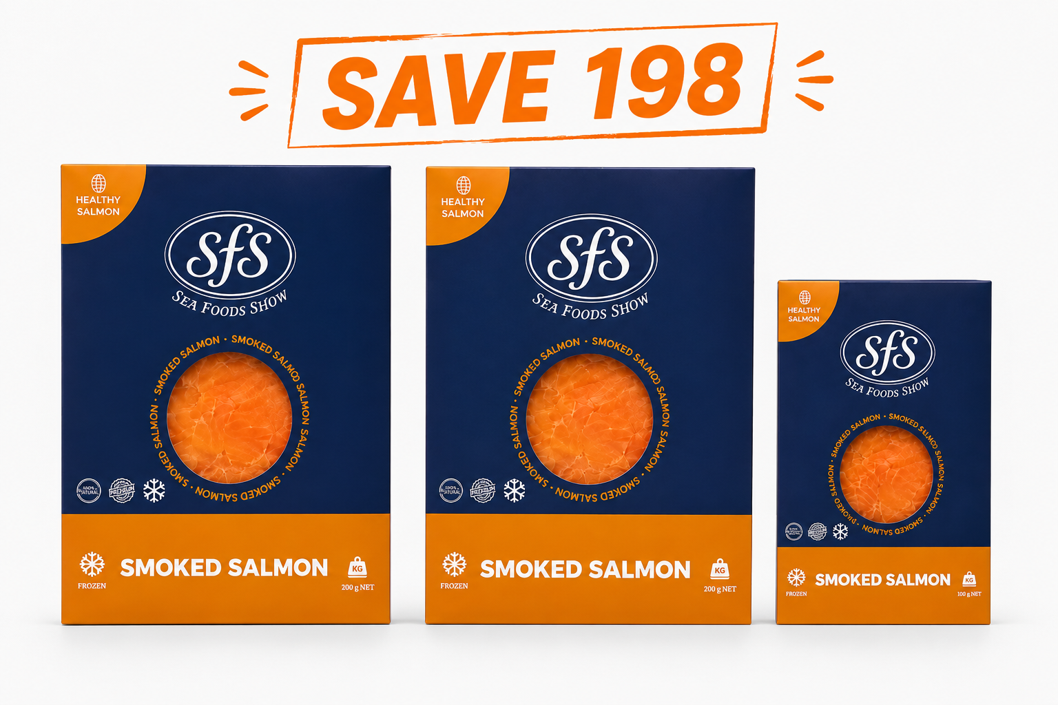 Triple Smoked Salmon Gourmet Combo (500g)